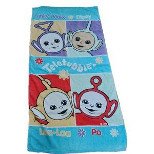 Teletubbies Beach Towel Jay Franco Tinky Winky Dipsey Laa Laa Po 1998 56x29